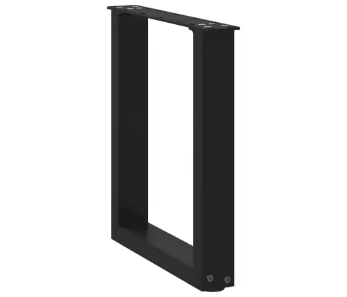 Kafijas Galdiņa Kājas, 2 Gab., U-Veida, Melnas, 28X(42-43) Cm, Tērauds Vidaxl