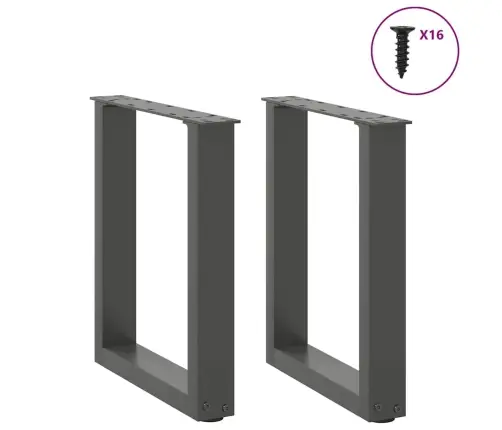 Kavos Staliuko Kojelės, 2 Vnt., Antracito Spalvos, 28X(42-43) cm Plienas