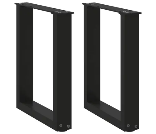 Kavos Staliuko Kojelės, 2 Vnt., Juodos, 38X(42-43) cm Plienas, U Formos