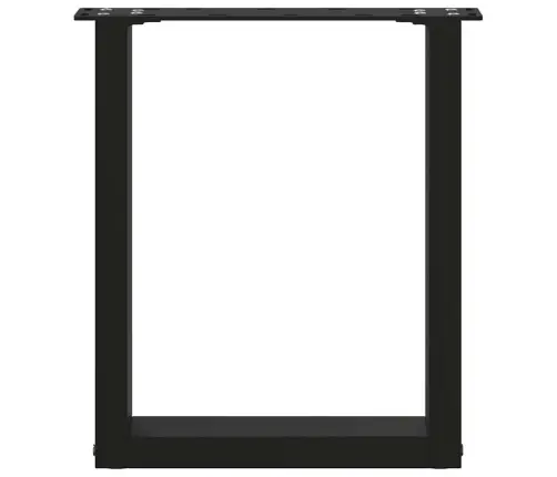 Kavos Staliuko Kojelės, 2 Vnt., Juodos, 38X(42-43) cm Plienas, U Formos