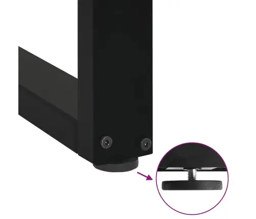 Kavos Staliuko Kojelės, 2 Vnt., Juodos, 38X(42-43) cm Plienas, U Formos