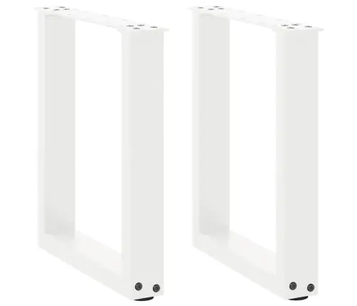 Kafijas Galdiņa Kājas, 2 Gab., U-Veida, Baltas, 38X(42-43) Cm, Tērauds Vidaxl