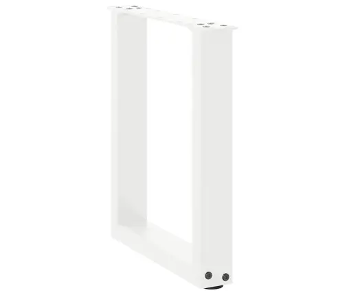 Kafijas Galdiņa Kājas, 2 Gab., U-Veida, Baltas, 38X(42-43) Cm, Tērauds Vidaxl