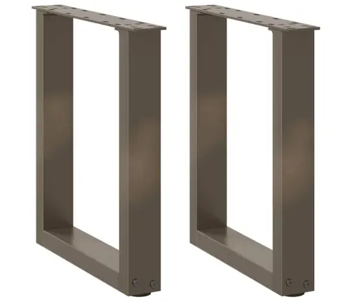 Kafijas Galdiņa Kājas, 2 Gab., U-Veida, Dabīgs Tērauds, 38X(42-43) Cm Vidaxl