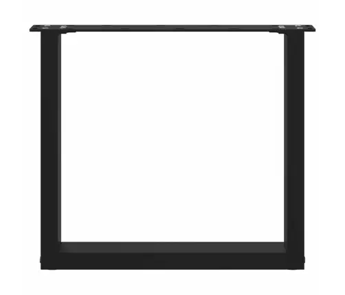 Kafijas Galdiņa Kājas, 2 Gab., U-Veida, Melnas, 50X(42-43) Cm, Tērauds Vidaxl
