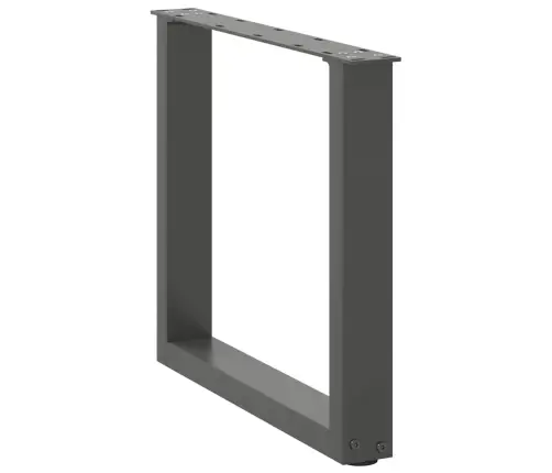 Kafijas Galdiņa Kājas, 2 Gab., U-Veida, Antracīta Krāsā, 50X(42-43) Cm, Tērauds Vidaxl
