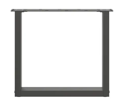 Kafijas Galdiņa Kājas, 2 Gab., U-Veida, Antracīta Krāsā, 50X(42-43) Cm, Tērauds Vidaxl