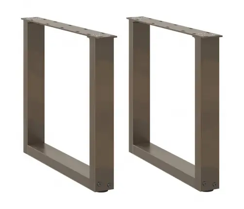 Kafijas Galdiņa Kājas, 2 Gab., U-Veida, Dabīgs Tērauds, 50X(42-43) Cm Vidaxl