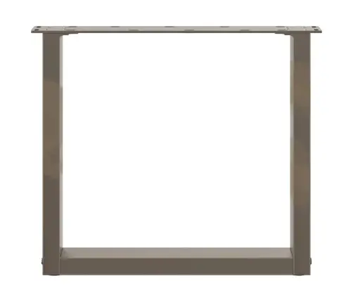 Kafijas Galdiņa Kājas, 2 Gab., U-Veida, Dabīgs Tērauds, 50X(42-43) Cm Vidaxl