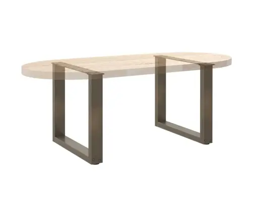 Kafijas Galdiņa Kājas, 2 Gab., U-Veida, Dabīgs Tērauds, 50X(42-43) Cm Vidaxl