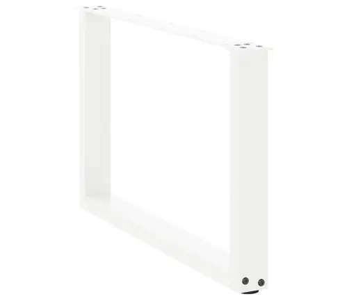 Kafijas Galdiņa Kājas, 2 Gab., U-Veida, Baltas, 60X(42-43) Cm, Tērauds Vidaxl