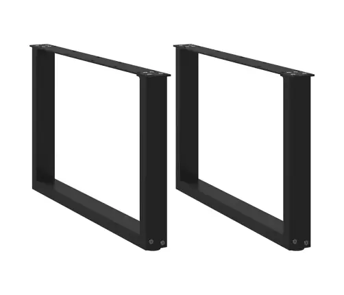 Kafijas Galdiņa Kājas, 2 Gab., U-Veida, Melnas, 70X(42-43) Cm, Tērauds Vidaxl