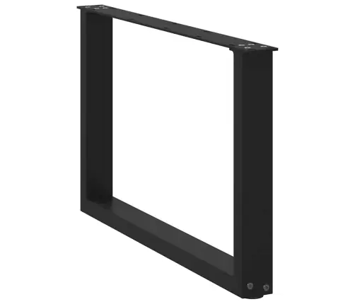 Kafijas Galdiņa Kājas, 2 Gab., U-Veida, Melnas, 70X(42-43) Cm, Tērauds Vidaxl