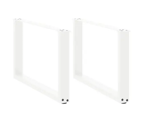 Kafijas Galdiņa Kājas, 2 Gab., U-Veida, Baltas, 70X(42-43) Cm, Tērauds Vidaxl