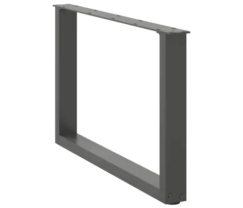 Kafijas Galdiņa Kājas, 2 Gab., U-Veida, Antracīta Krāsā, 70X(42-43) Cm, Tērauds Vidaxl