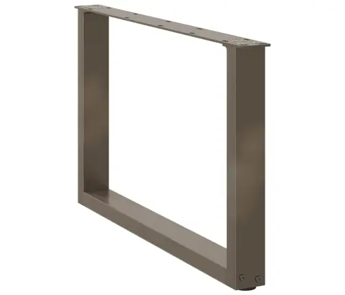 Kafijas Galdiņa Kājas, 2 Gab., U-Veida, Dabīgs Tērauds, 70X(42-43) Cm Vidaxl