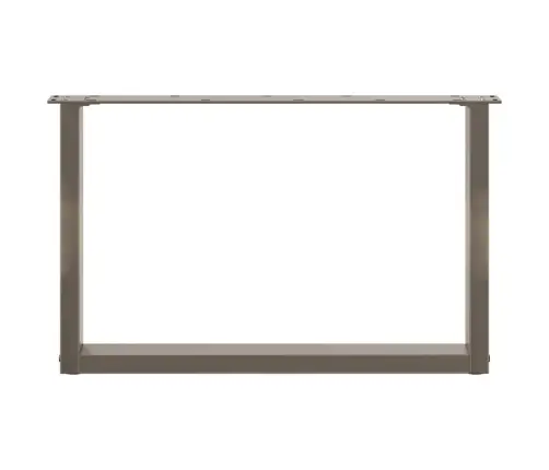 Kafijas Galdiņa Kājas, 2 Gab., U-Veida, Dabīgs Tērauds, 70X(42-43) Cm Vidaxl