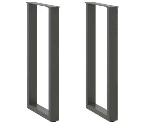 Konsoollaua Jalad U-Kujulised 2 Tk, Antratsiithall, 28 X (72-73) cm Teras