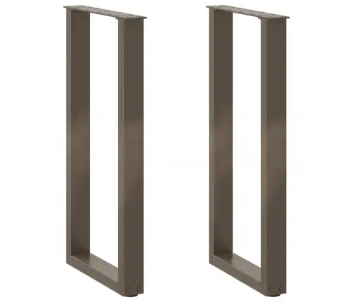 Konsoollaua Jalad U-Kujulised, 2 Tk, Naturaalne Teras, 28 X (72–73) cm Teras