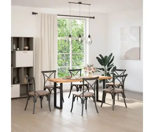 Konsoles Galda Kājas, 2 Gab., U-Veida, Melnas, 38X(72-73) Cm, Tērauds Vidaxl