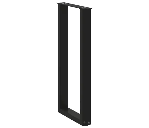 Konsoles Galda Kājas, 2 Gab., U-Veida, Melnas, 38X(72-73) Cm, Tērauds Vidaxl