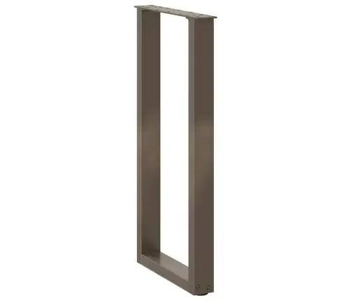 Konsoles Galda Kājas, 2 Gab., U-Veida, Dabīgs Tērauds, 38X(72-73) Cm Vidaxl