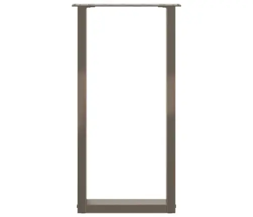 Konsoles Galda Kājas, 2 Gab., U-Veida, Dabīgs Tērauds, 38X(72-73) Cm Vidaxl