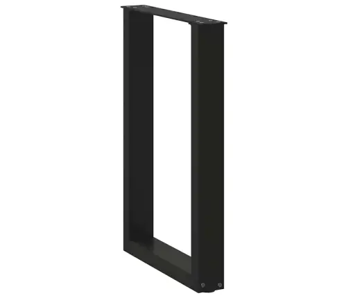 Söögilaua Jalad U-Kujulised 2 Tk Mustad 50 X (72-73) Cm Terasest