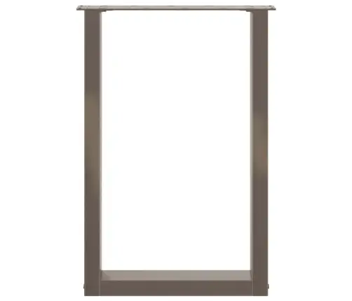 Ēdamgalda Kājas, 2 Gab., U-Veida, Dabīgs Tērauds, 50X(72-73) Cm, Tērauds Vidaxl