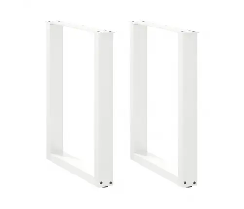 Söögilaua Jalad U-Kujulised 2 Tk Valged 60 X (72-73) Cm Terasest