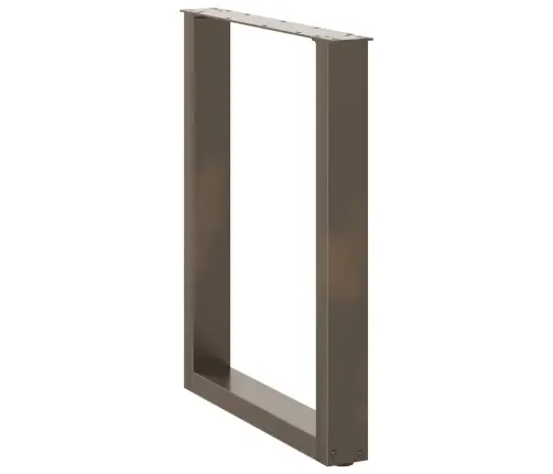 Valgomojo Stalo Kojelės, U Formos, 2 Vnt., Natūralus Plienas, 60X(72-73) cm Plienas