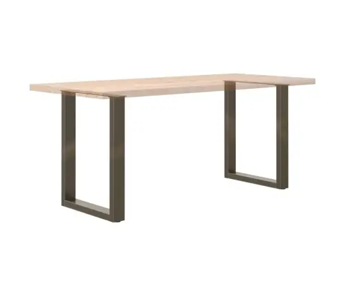 Valgomojo Stalo Kojelės, U Formos, 2 Vnt., Natūralus Plienas, 60X(72-73) cm Plienas