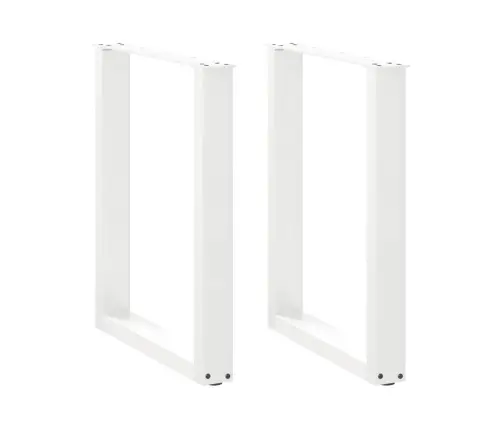 Ēdamgalda Kājas, 2 Gab., U-Veida, Baltas, 70X(72-73) Cm, Tērauds Vidaxl
