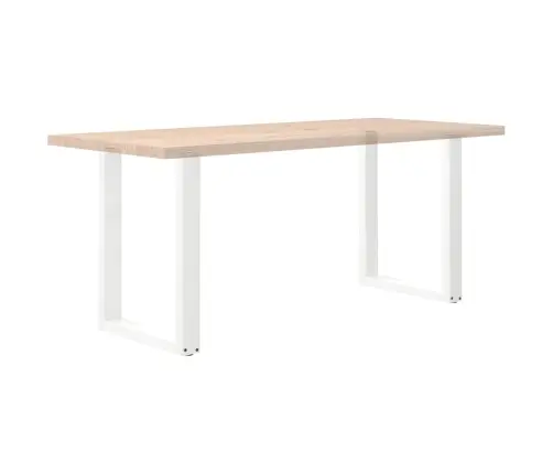 Valgomojo Stalo Kojelės, 2 Vnt., Baltos, 70X(72-73) cm Plienas, U Formos