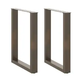 Söögilaua Jalad U-Kujulised 2 Tk, Naturaalne Teras, 70 X (72–73) cm Teras