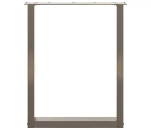 Söögilaua Jalad U-Kujulised 2 Tk, Naturaalne Teras, 70 X (72–73) cm Teras