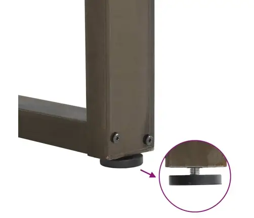 Söögilaua Jalad U-Kujulised 2 Tk, Naturaalne Teras, 70 X (72–73) cm Teras