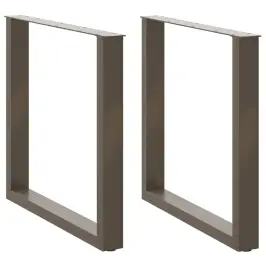 Ēdamgalda Kājas, 2 Gab., U-Veida, Dabīgs Tērauds, 80X(72-73) Cm, Tērauds Vidaxl