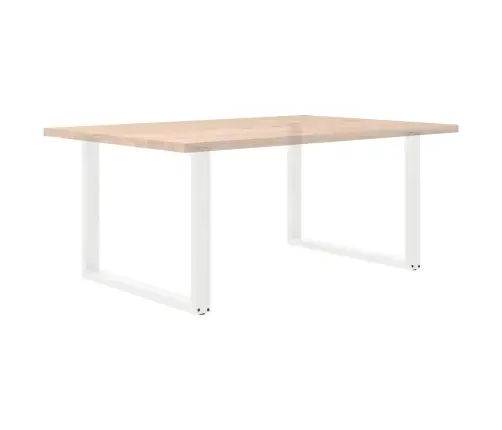 Ēdamgalda Kājas, 2 Gab., U-Veida, Baltas, 100X(72-73) Cm, Tērauds Vidaxl