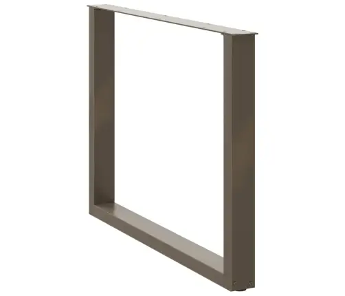 Ēdamgalda Kājas, 2 Gab., U-Veida, Dabīgs Tērauds, 100X(72-73) Cm Vidaxl