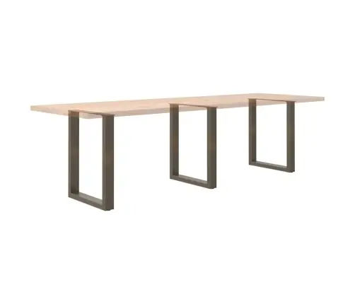 Söögilaua Jalad U-Kujulised, 3 Tk, Naturaalne Teras, 70 X (72–73) cm Teras