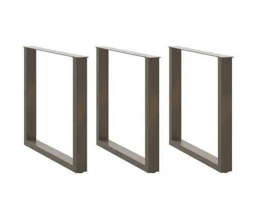 Söögilaua Jalad U-Kujulised, 3 Tk, Naturaalne Teras, 80 X (72–73) cm Teras