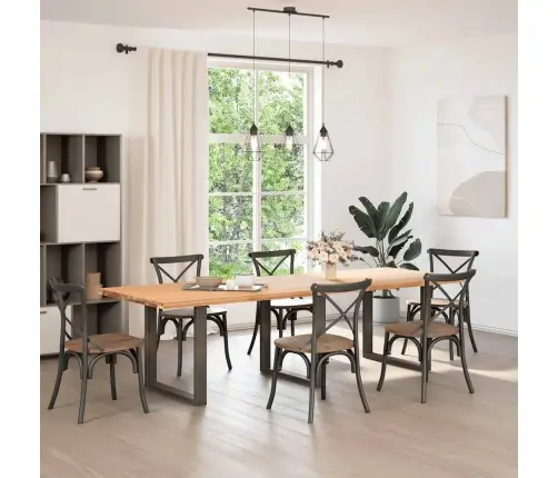 Söögilaua Jalad U-Kujulised, 3 Tk, Naturaalne Teras, 80 X (72–73) cm Teras