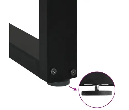 Valgomojo Stalo Kojelės, 3 Vnt., Juodos, 90X(72-73) cm Plienas, U Formos