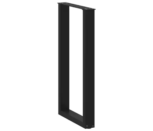 Baro Stalo Kojos, U Formos, 2 Vnt., Juodos, 40X(90-91) cm Plienas