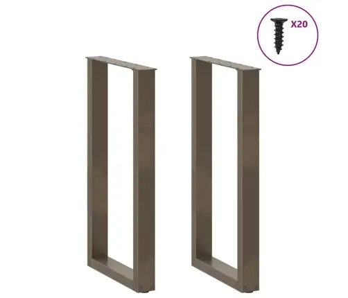 Baarilaua Jalad U-Kujulised 2 Tk, Naturaalne Teras, 40 X (90–91) cm Teras