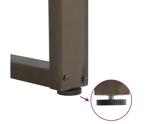 Baarilaua Jalad U-Kujulised 2 Tk, Naturaalne Teras, 40 X (90–91) cm Teras