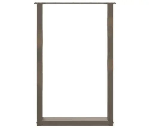 Baarilaua Jalad U-Kujulised 2 Tk, Naturaalne Teras, 60 X (90–91) cm Teras