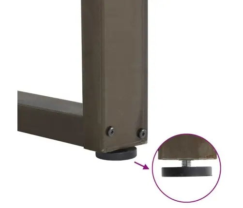 Baarilaua Jalad U-Kujulised 2 Tk, Naturaalne Teras, 60 X (90–91) cm Teras