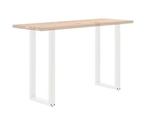 Bāra Galda Kājas, U-Veida, 2 Gab., Baltas, 40X(100-101) Cm, Tērauds Vidaxl